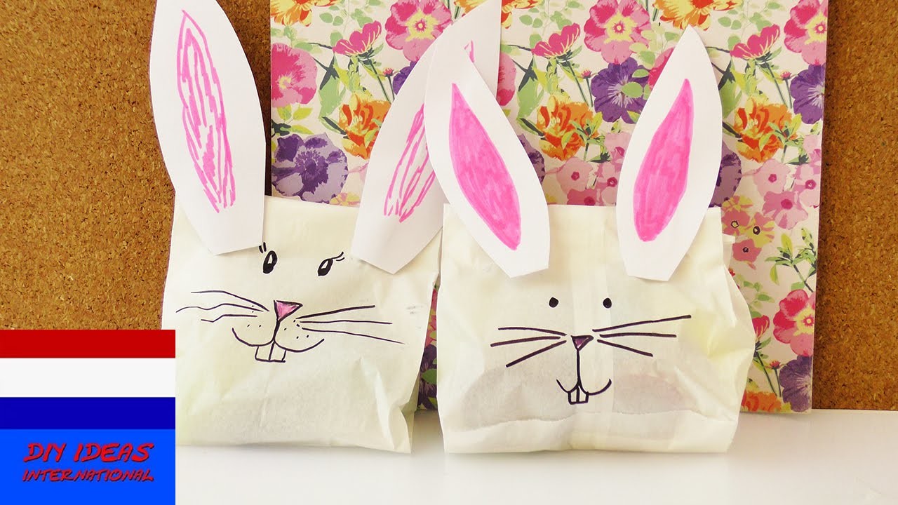 DIY konijnencadeauverpakking | voor kids of voor je beste vriendin | eenvoudig, snel & superschattig