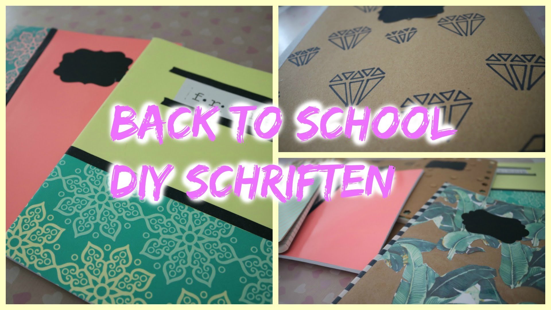 DIY 5 schriften | Back to School