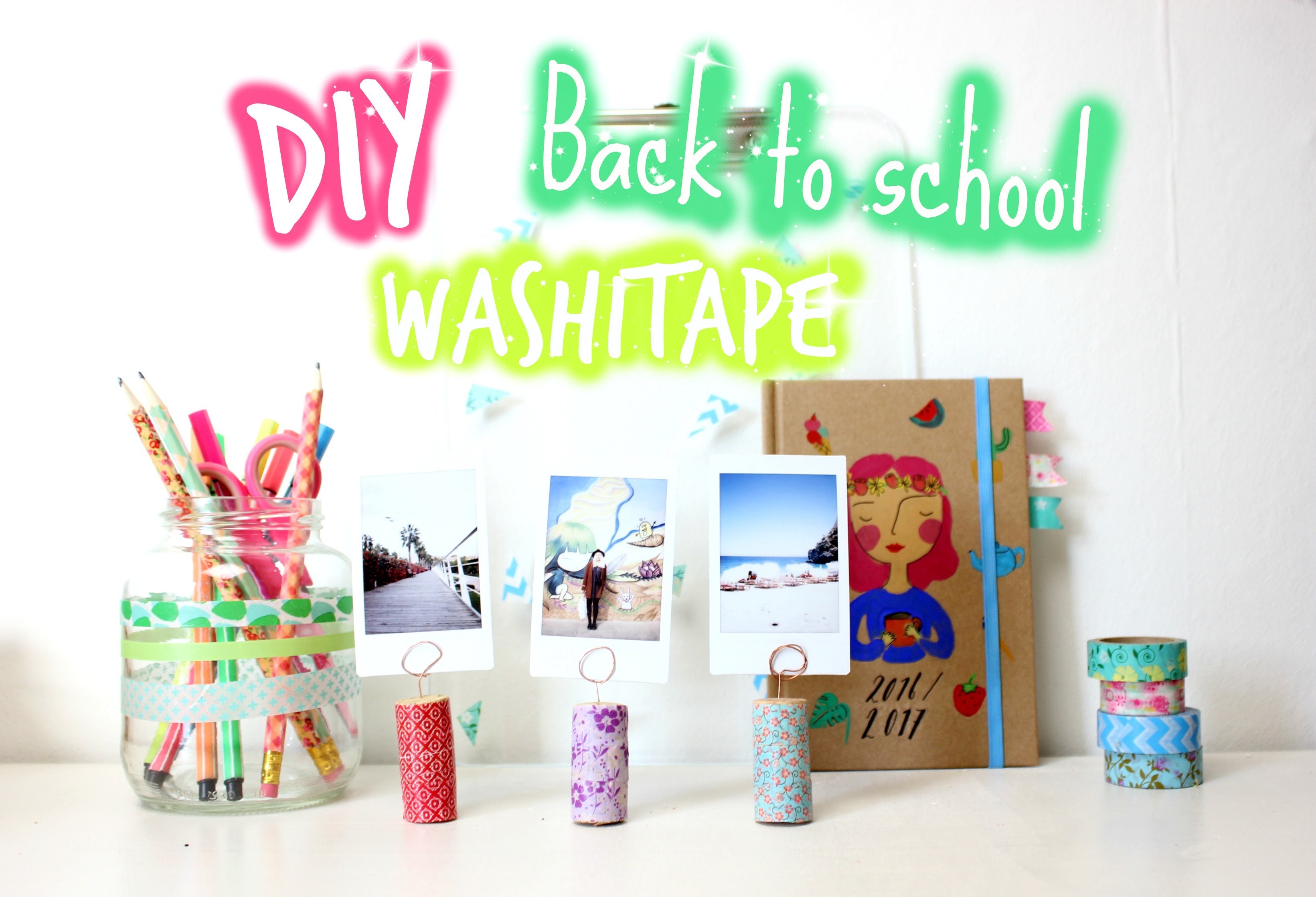 5x Back2school DIY met washitape!. Muchabless