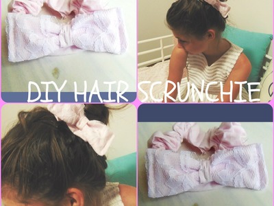 DIY Hair Scrunchie. Elastiek met strik
