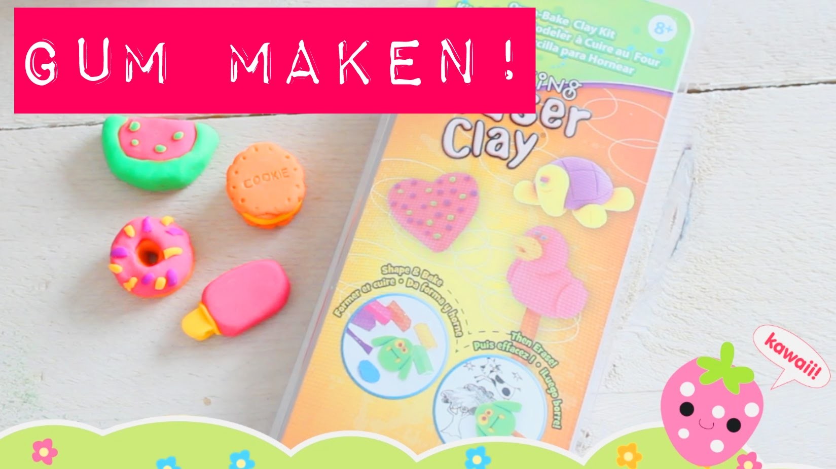 DIY: Kawaii Gum maken! Eraser Kit Clay MostCutest.nl (gesloten)