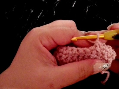 Relief vaste achter - RVA - Back post single crochet