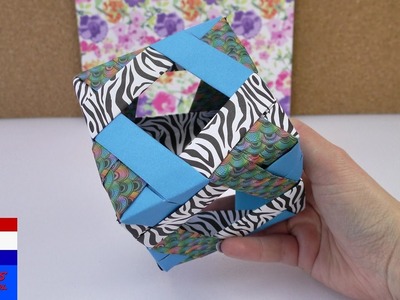 Origamikubus met venstertjes | DIY leuke papieren kubus |eenvoudig & snel | modulaire origami