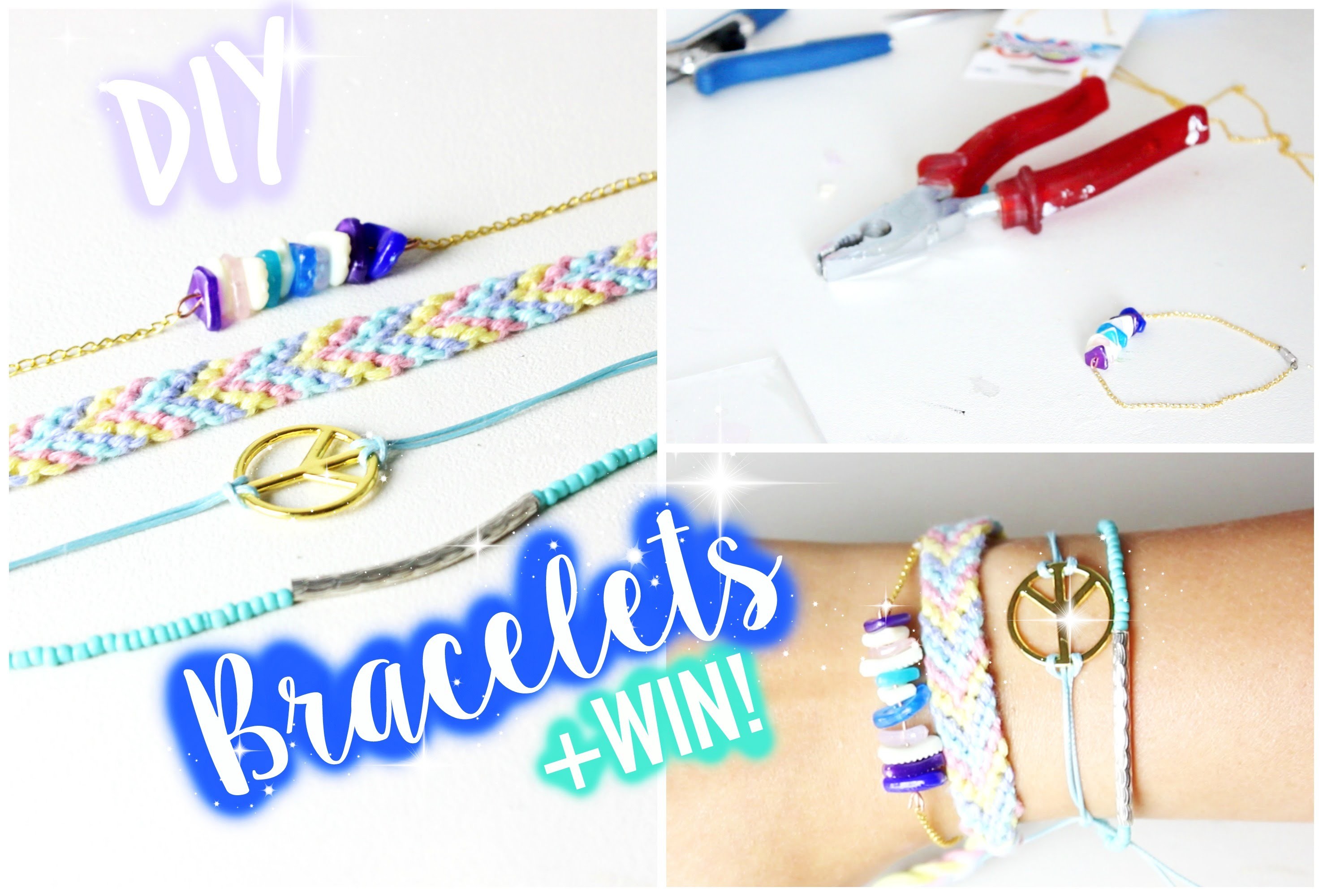 EASY DIY bracelets! + WIN!. Muchabless