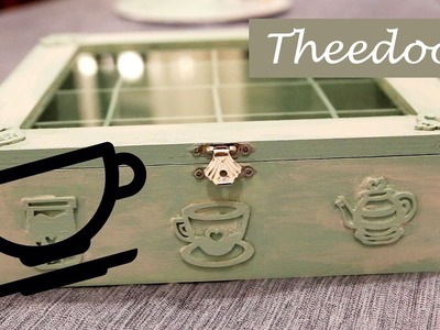 Houten theedoos pimpen - DIY - Knutselen