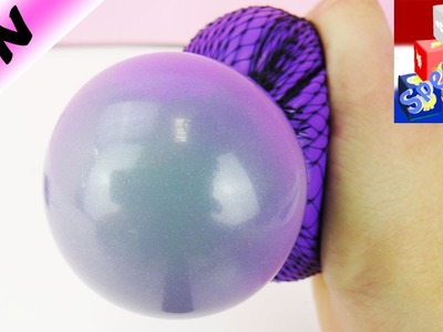 Squishy Mesh Ball zelf maken DIY | Een anti-stressbal knutselen met glibber en slijm