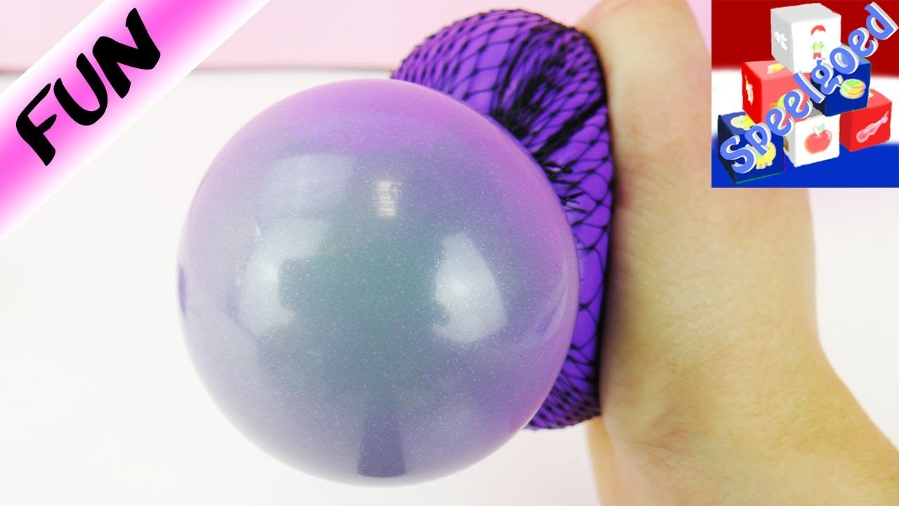 Squishy Mesh Ball zelf maken DIY | Een anti-stressbal knutselen met glibber en slijm