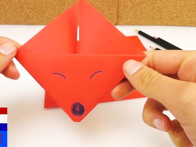 Origamivos Nederlands – handleiding – zelf vosje vouwen DIY