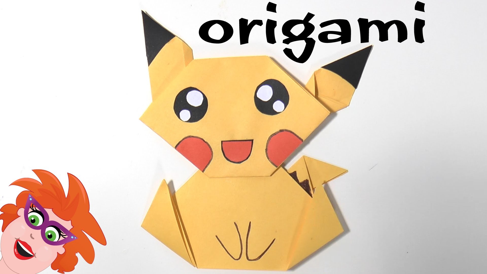 Pikachu vouwen van papier - Pokemon origami