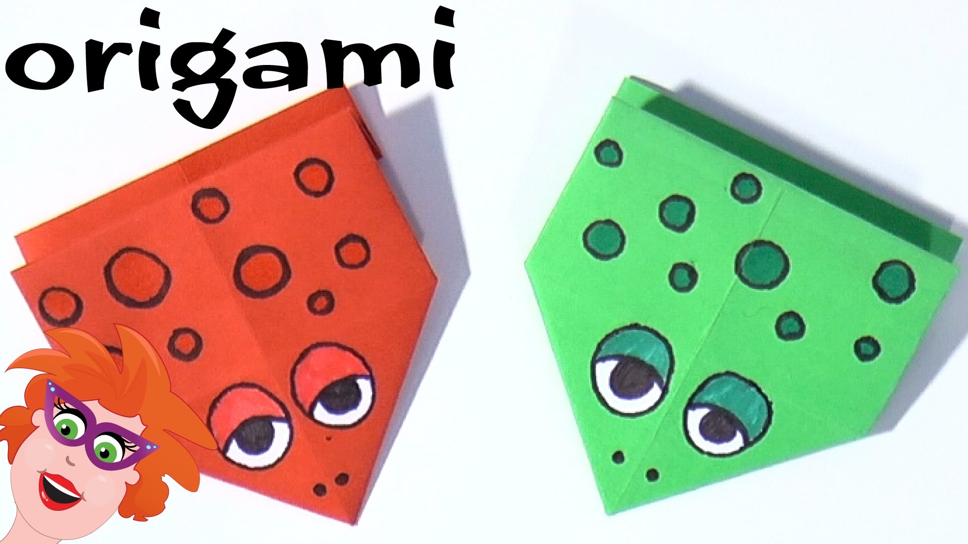 DIY - Origami: springende kikker vouwen van papier (makkelijk)