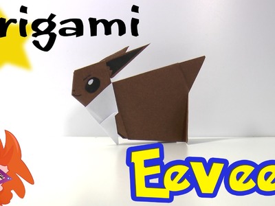 Eevee vouwen van papier - Pokemon origami