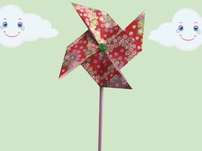 FUN: Origami windmolentje vouwen van papier