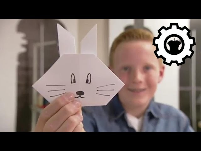 Het Klokhuis Doe het zelf: Origami-konijn