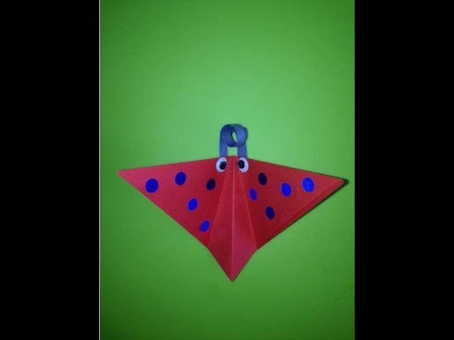 Origami met Juf Jannie - vlinder vouwen van vouwpapier
