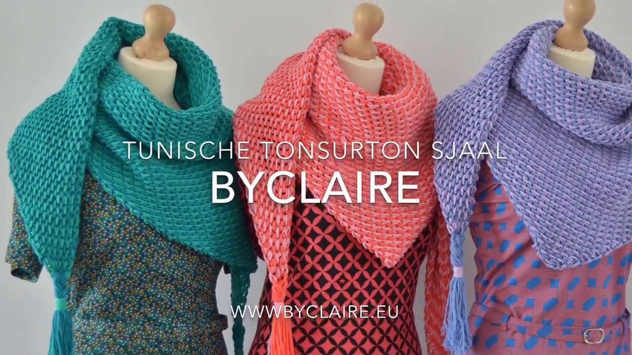 ByClaire - tunisch gehaakte sjaal - TonSurTon
