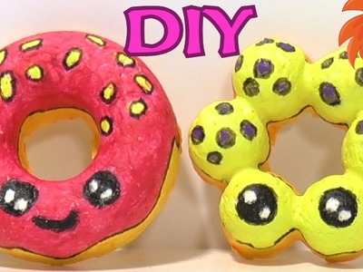 Papier mache kawaii donuts knutselen - Heel leuk en schattig om te maken.  