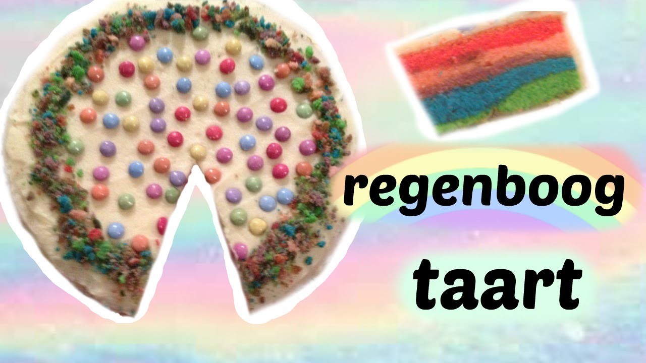 DIY REGENBOOG TAART || idee voor Pasen+lente