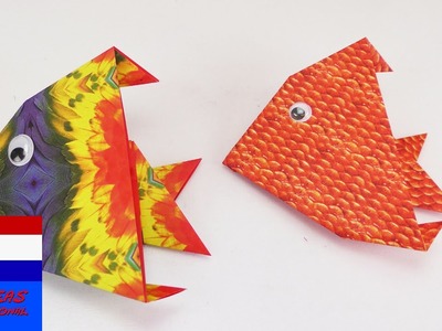 Schattige vis vouwen | supersimpel & heel schattig | origamihandleiding | beginners
