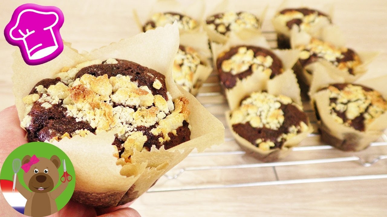 Chocolademuffins bakken | met DIY muffinvormpjes | Choco, hazelnoot & marsepein