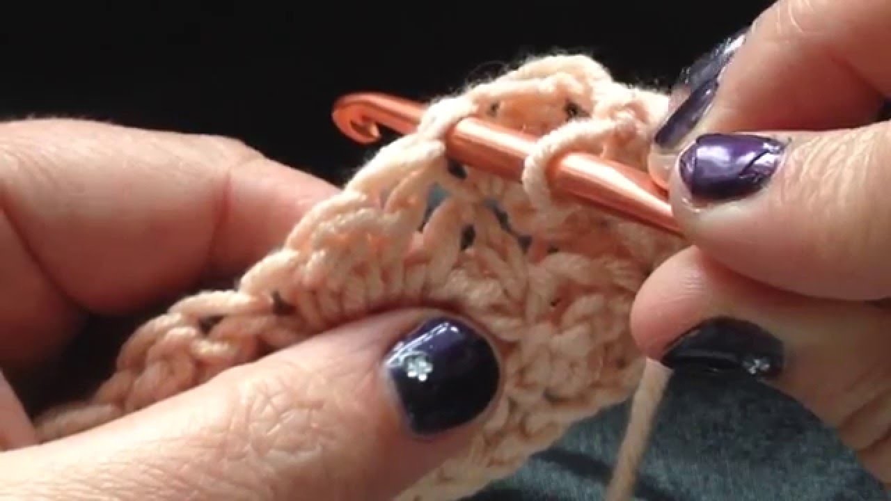 Golfjessteek - sterretjes steek - dekensteek - blanket stitch haken