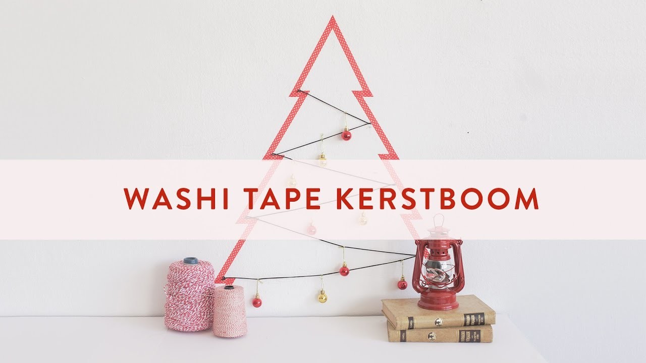 DIY Washi tape kerstboom | Westwing stijltips