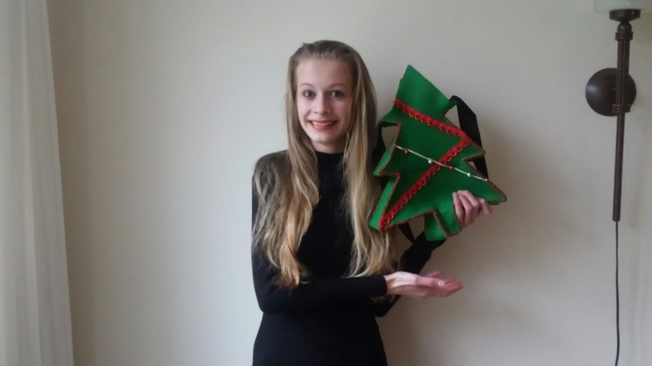 DIY: kerstboom tas maken | KNIPgirls Jasmijn