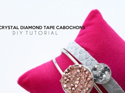 DIY TUTORIAL:  Crystal Diamond Tape Cabochons -  Zelf sieraden maken