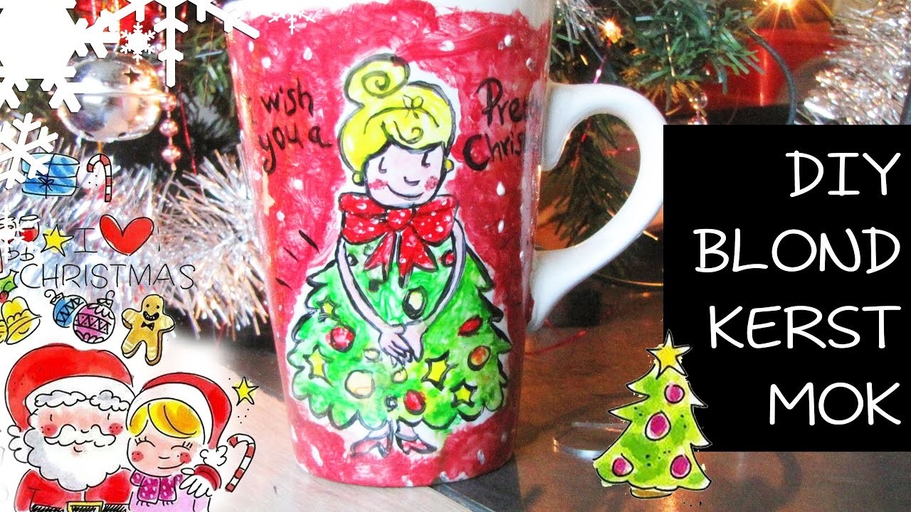 Blond Kerstmok Beschilderen! ❆ DAG 5 ❆ Diy Christmas☆