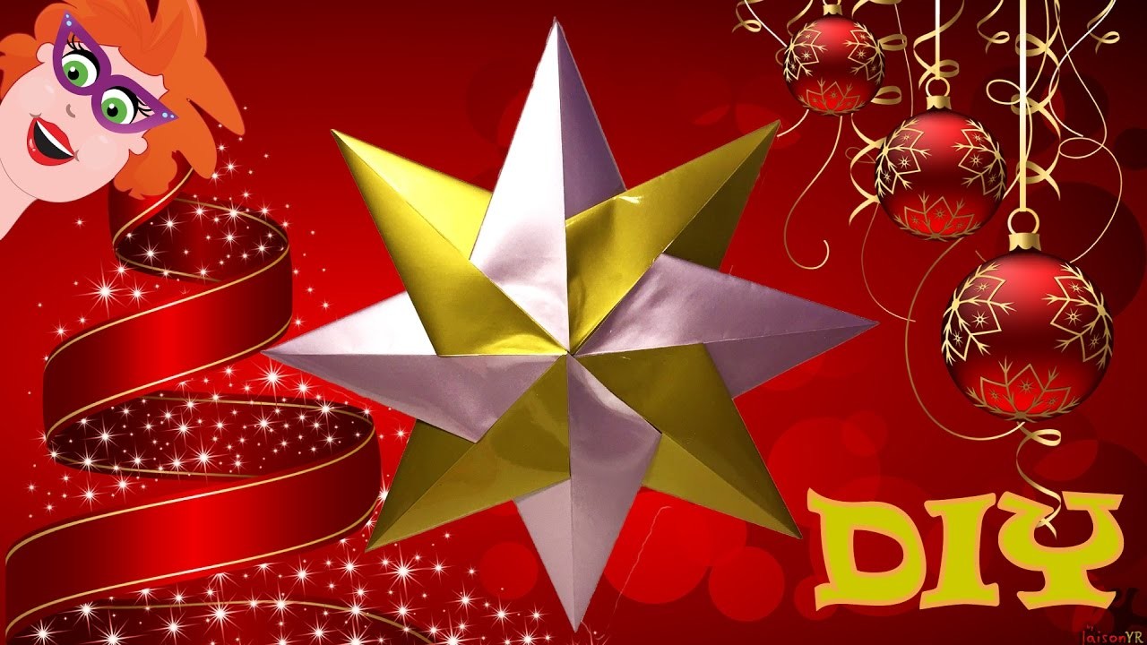 DIY origami ster vouwen (Nederlands) - knutselen voor kerst