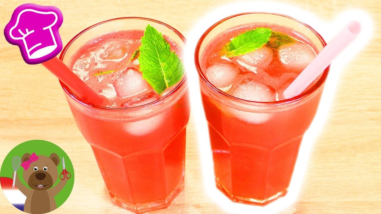 DIY watermeloenlimonade | Superlekkere limonade zonder toegevoegde suiker | Party