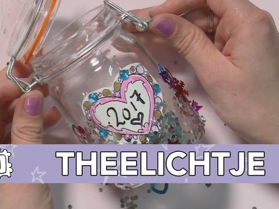 Jills Bonus DIY: Glitter Theelichtje