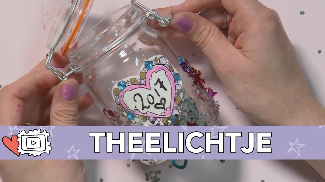 Jills Bonus DIY: Glitter Theelichtje