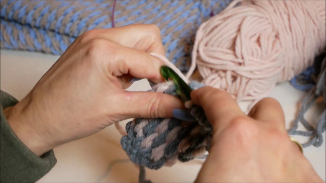 Workshop Tunisch haken, de Pingo Crochet Rose sjaal.