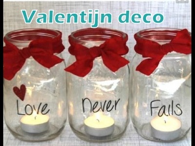 DIY VALENTIJN DECORATIE THEELICHTHOUDER KNUTSELEN "LOVE NEVER FAILS" | Diy&life Mama