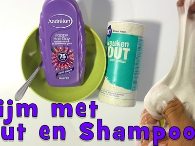 Slijm met zout en shampoo! ZONDER lijm en lens vloeistof of Borax!