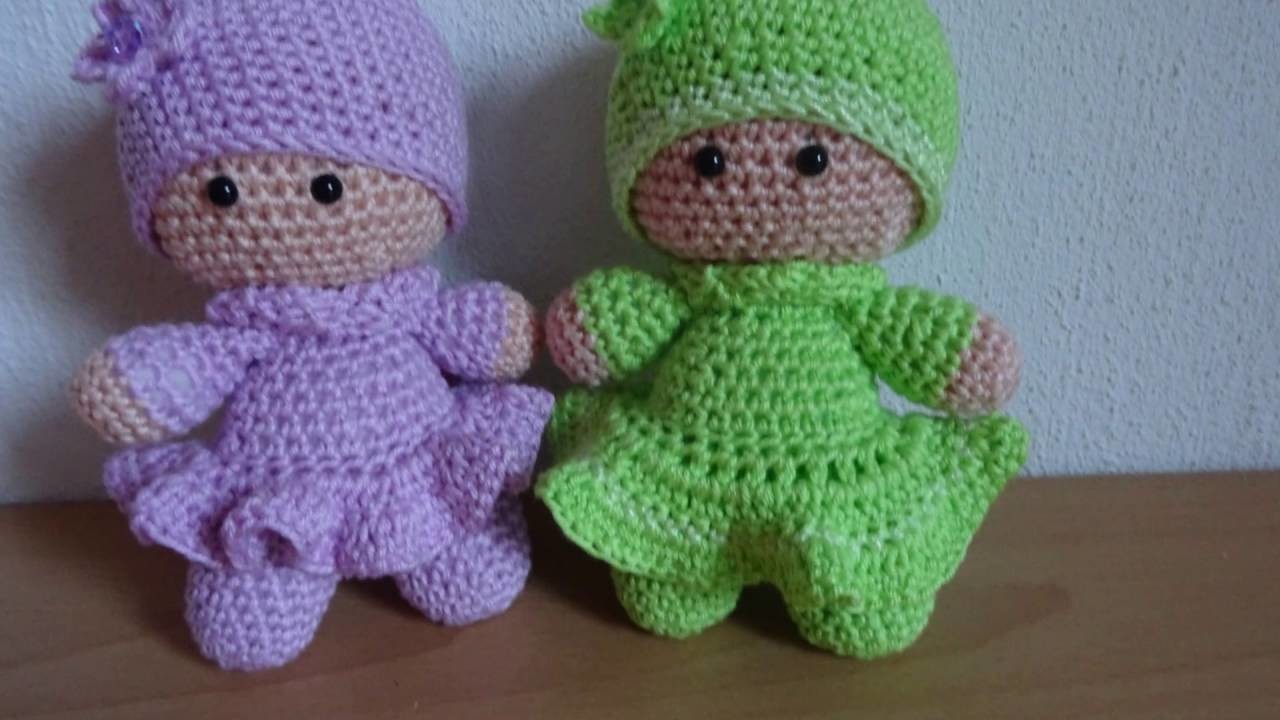 Mijn diavoorstelling Crochet Amigurumi Little Doll Roos en Lotje