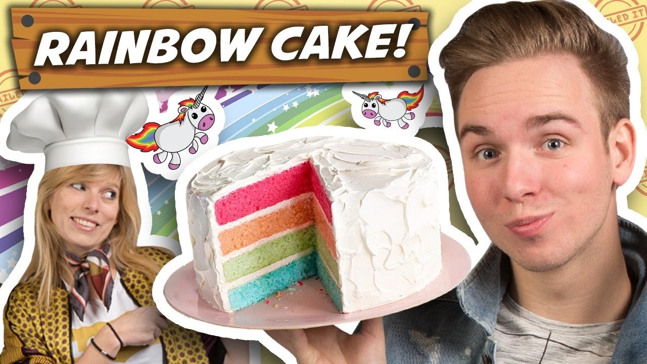 RAINBOW CAKE BAKKEN! - Nailed it #2