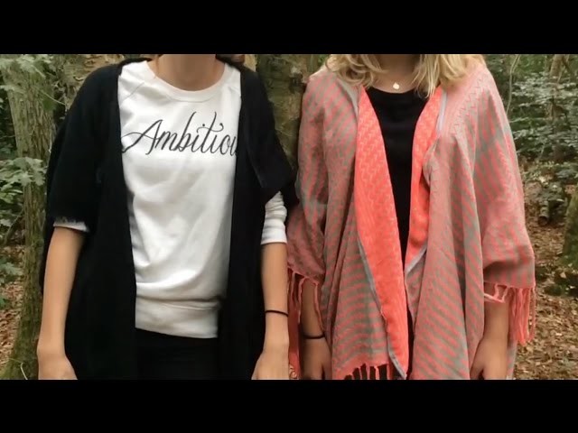 DIY: van sjaal naar vest | KNIPgirls Julia & Sarah