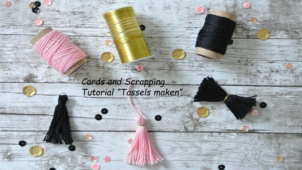 Cards and Scrapping - tassel tutorial