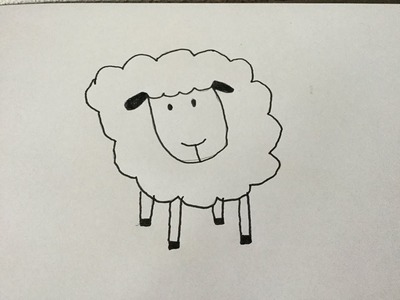 Hoe teken ik een schaap? (How to draw a sheep) - Diy & life Mama