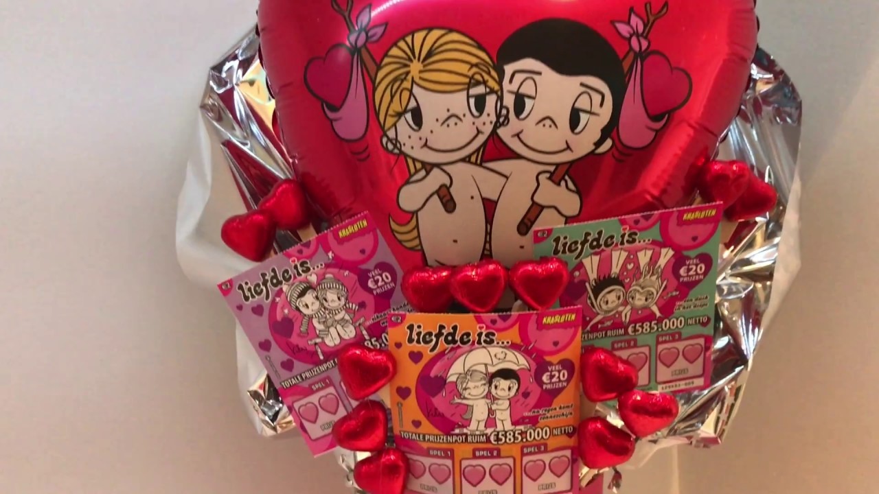 ☆ DIY Love is. . Valentijn budget cadeau met spullen van de Action lottery Bucket ☆