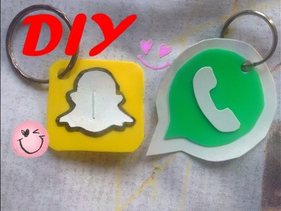 SLEUTELHANGER SNAPCHAT+WHATSAPP #DIY