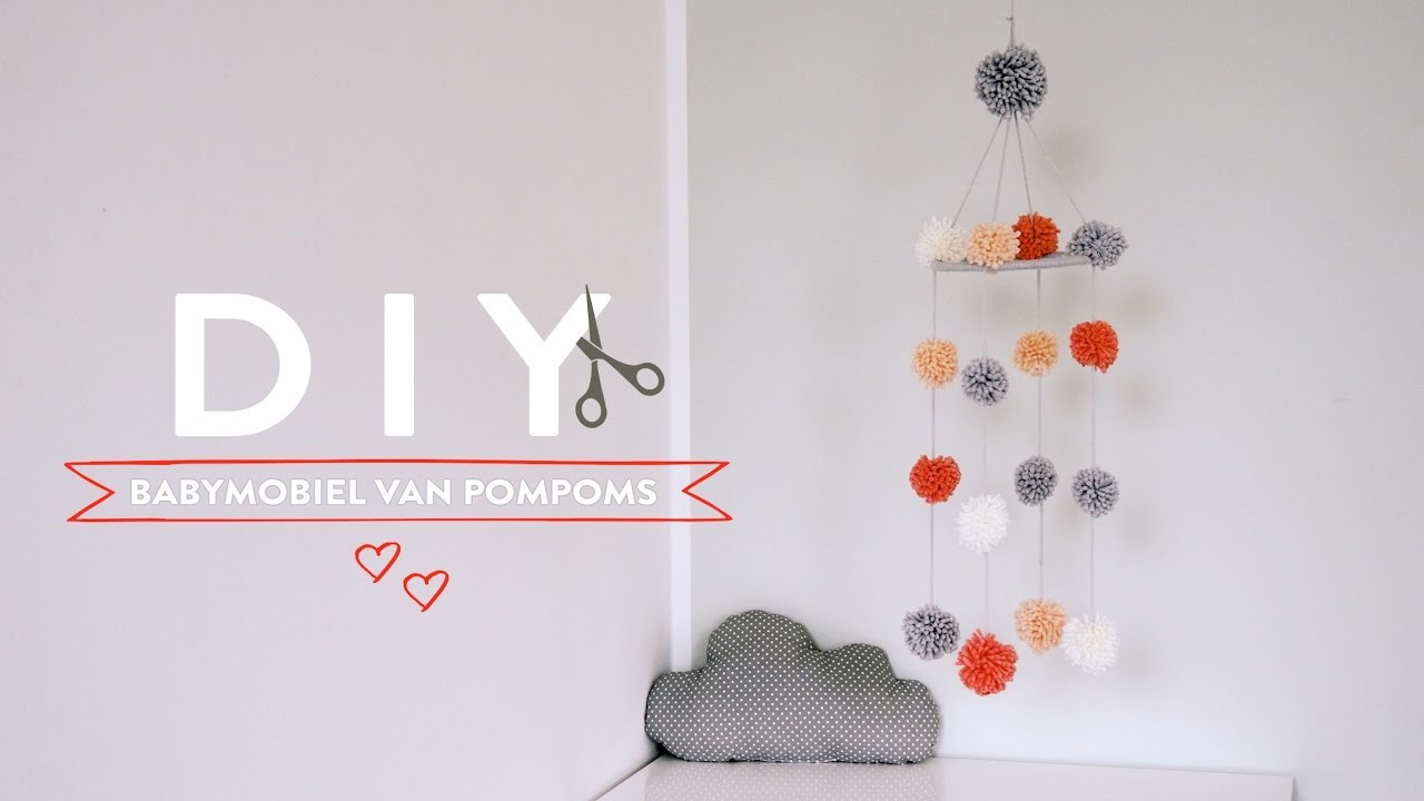 DIY Babymobiel van pompoms | Westwing stijltips