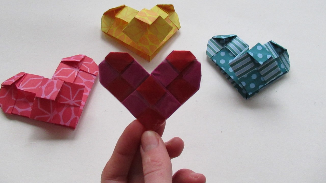 Origami, hartje(valentijn)