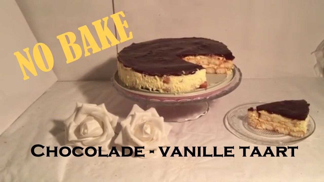 NO- BAKE eenvoudige CHOCOLADE VANILLE TAART met recept | Diy & life Mama - Nederlands