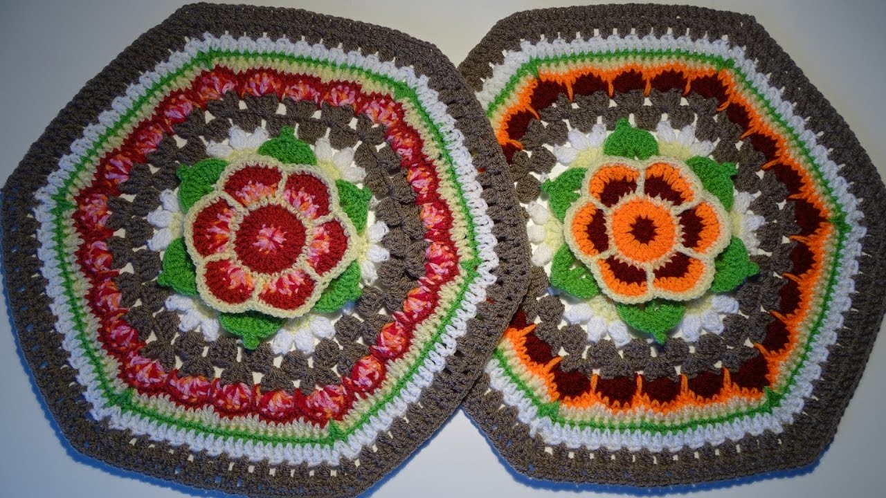 Crochet Hexagon Flower