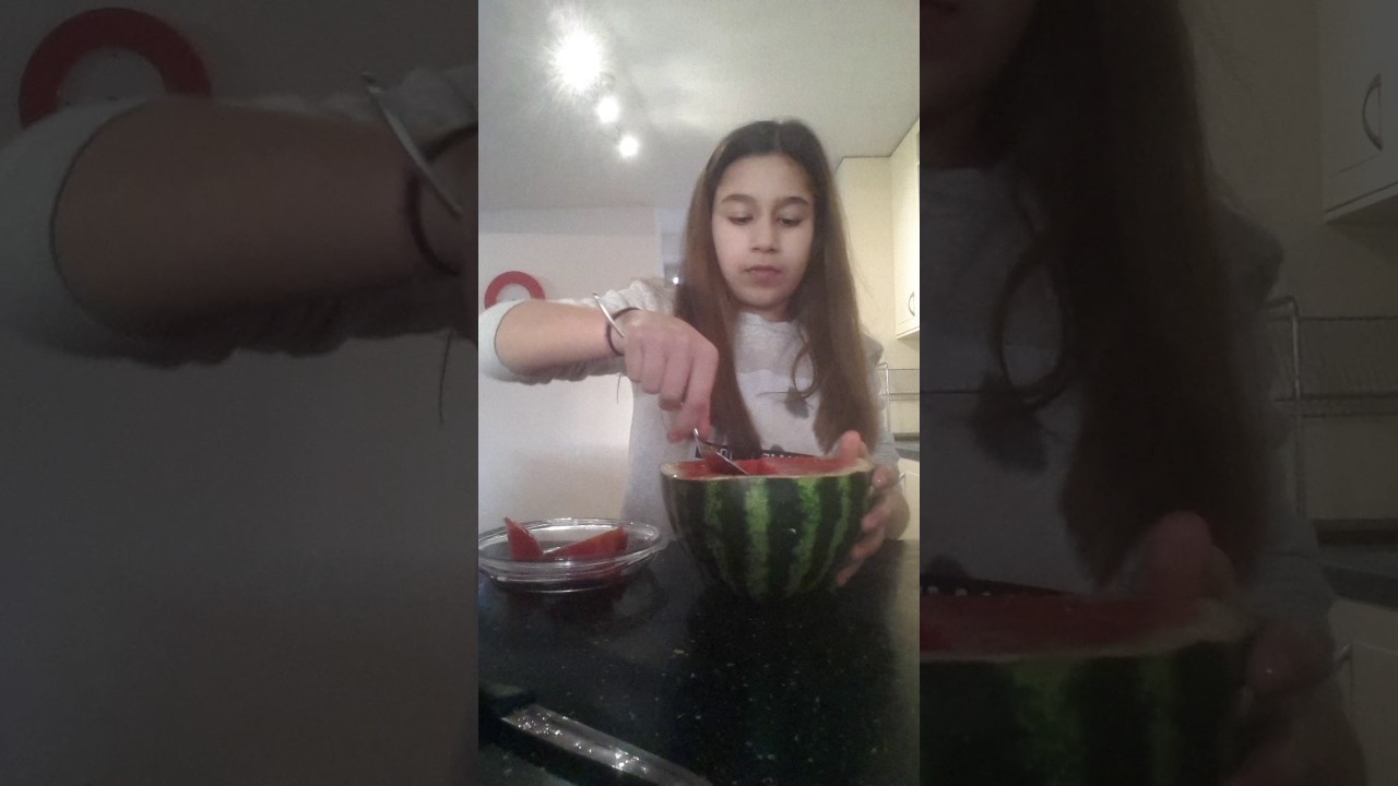 DIY watermeloen fruit snack!!! en mijn eerste video!!