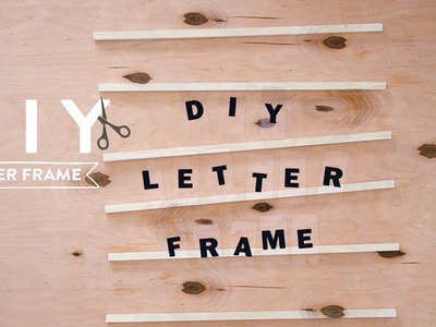DIY Letter frame | Westwing stijltips