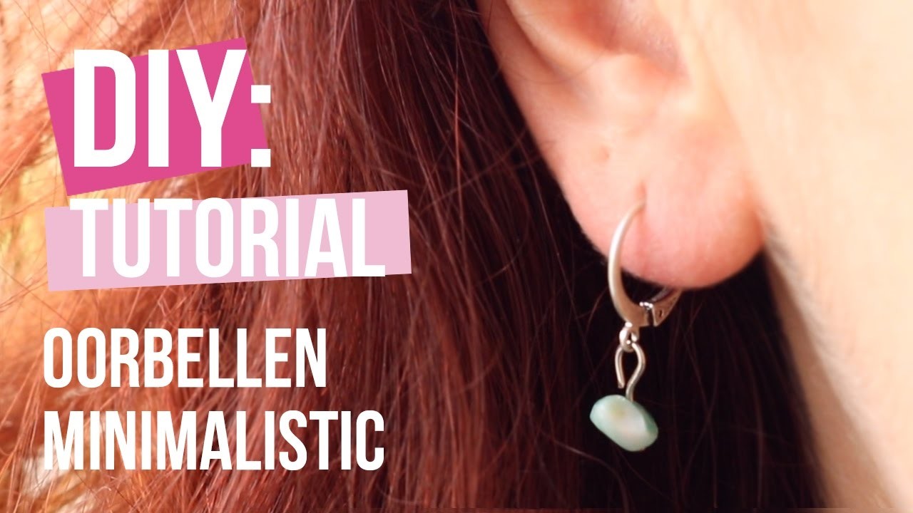 Sieraden maken: Trendy Minimalistic oorbellen ♡ DIY