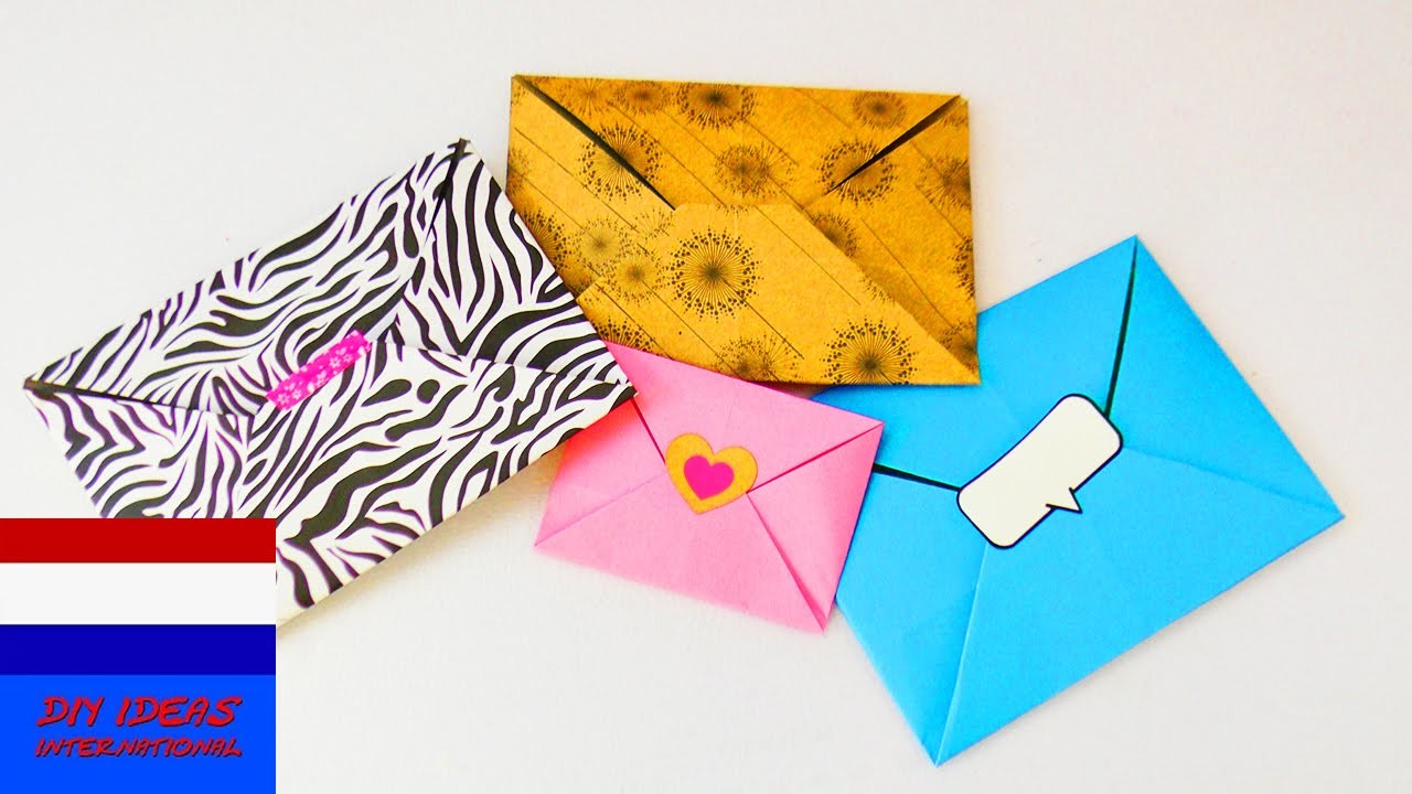 Schattige origami-envelop vouwen | supereenvoudig & snel | liefdesbrieven versieren | cadeaubon